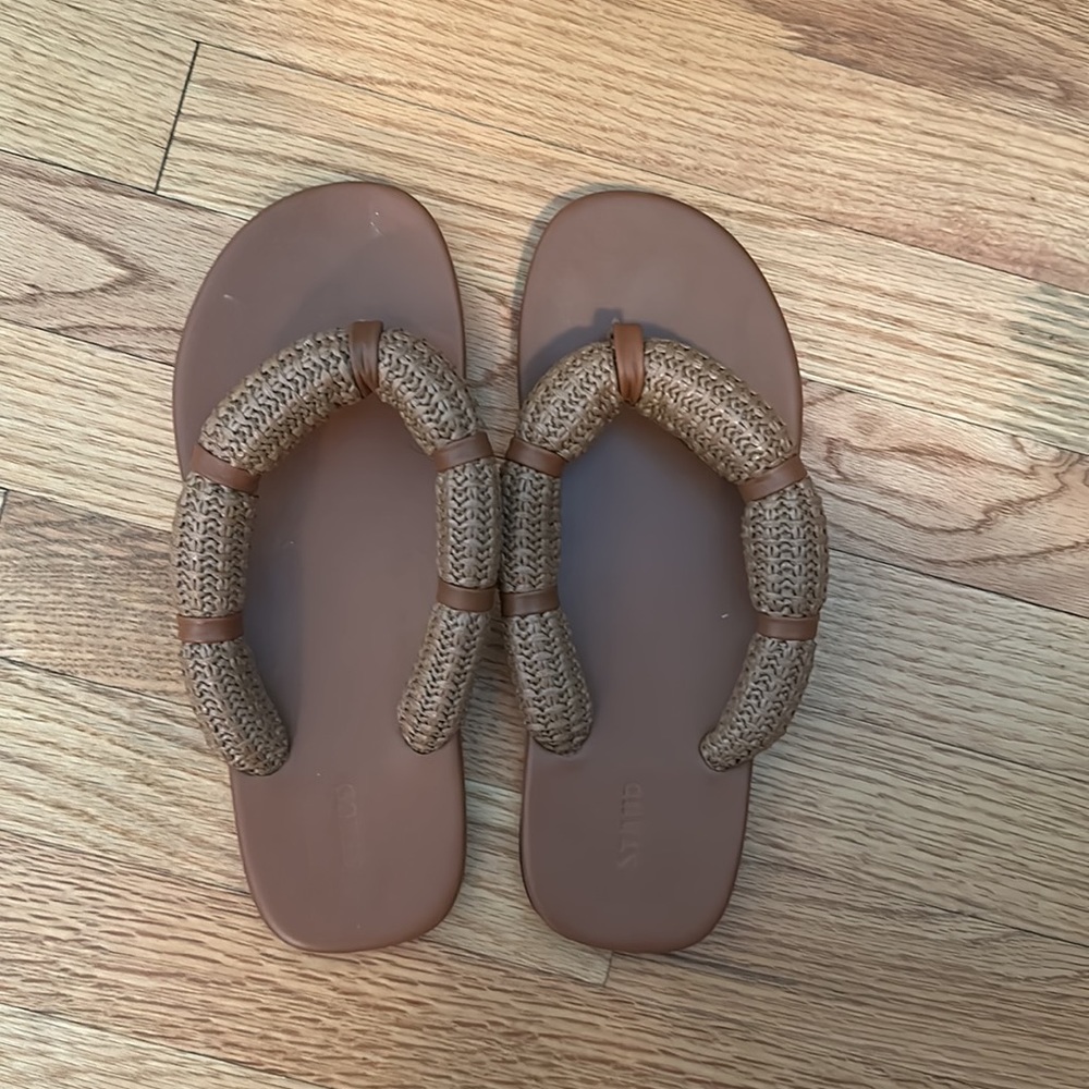 STAUD Sierra Raffia Sandals